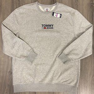 NWT Tommy Hilfiger Tommy Jeans Spellout Crewneck Sweatshirt Size L , 2XL